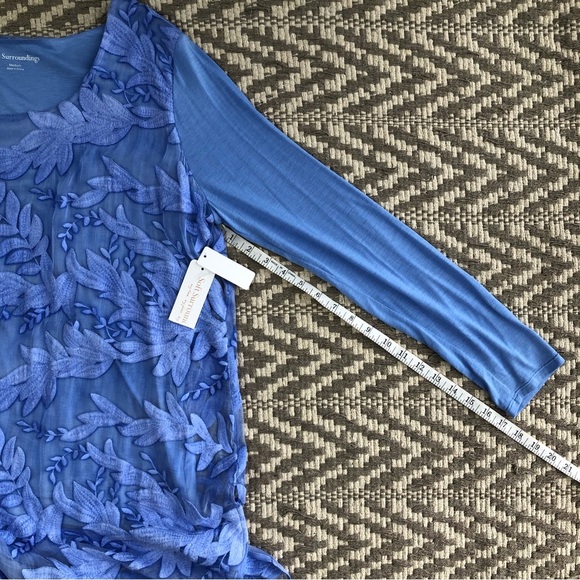 Soft Surroundings heart song tunic embroidered size medium - Picture 10 of 14